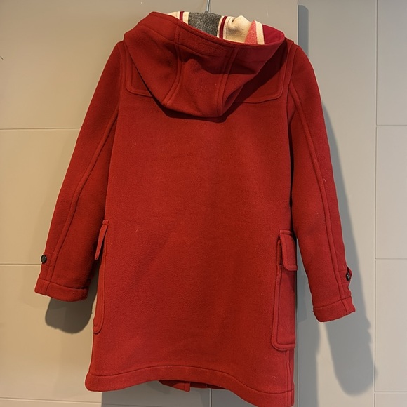 Burberry Mersey Duffle Coat in Burgundy Size US 6 - Picture 6 of 11